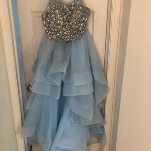 💕HP💕Terani Couture Two-Piece Hi-Low Gown Size 14